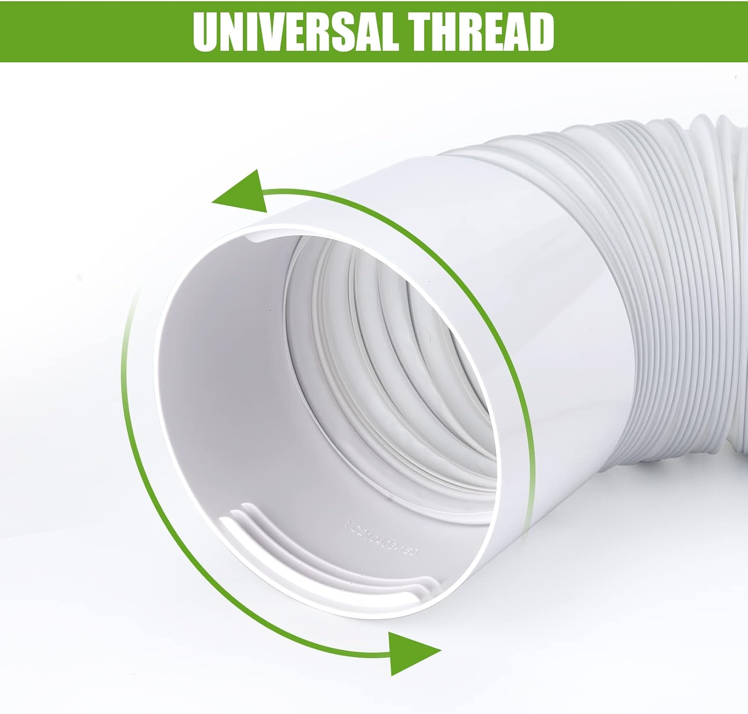 Air Conditioning Exhaust Hose Adapter, 15 Cm Portable Air Conditioning Exhaust Hose Adapter AC Hose Connector for Clockwise and Counterclockwise Extendable AC Hose Universal Thread Converter image number 6