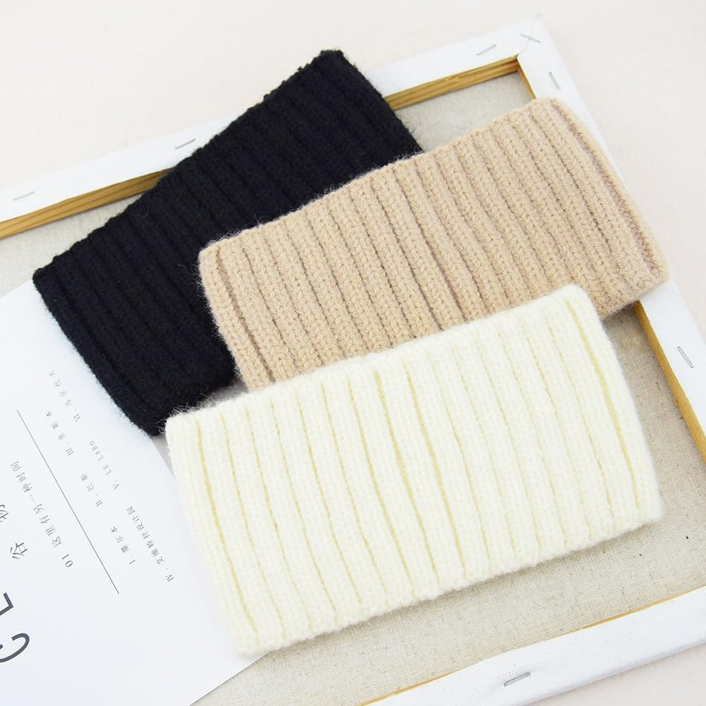 Wambere 1 X Winter Headband, Women'S Headband, Knitted Hair Band, Warmer Hairband, Elastic Ear Warmers, Headband, Wide Brimmed Headband for Face for Girls and Women, Light Blue image number 6
