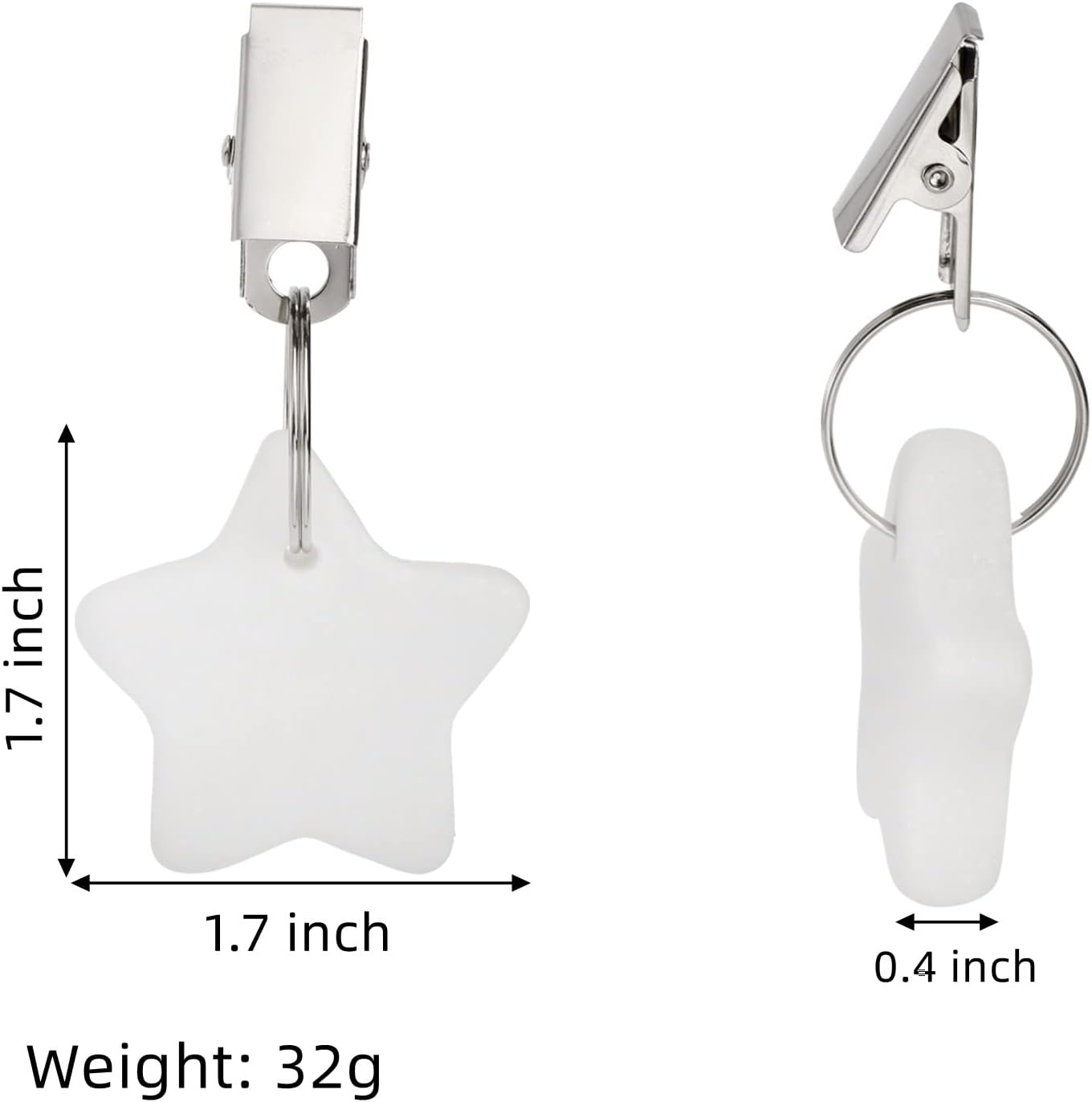 AVLA 10 Pack Tablecloth Weights, Table Cloth Pendant Stones with Metal Clips, Heavy Marble Tablecloth Hangers, Stainless Steel Table Covers Clamps for Decoration, Outdoor, Picnic, Family Dinner Party image number 6