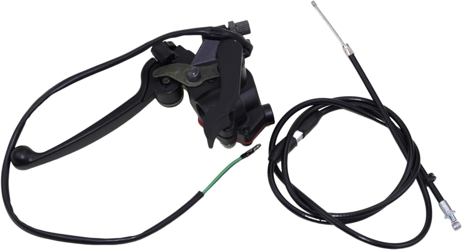 7/8" 22Mm Thumb Throttle Cable with Dual Brake Lever Kits Compatible for 50Cc 90Cc 150Cc 250Cc ATV Quad Roketa Taotao Sunl Kazuma Go Kart image number 5