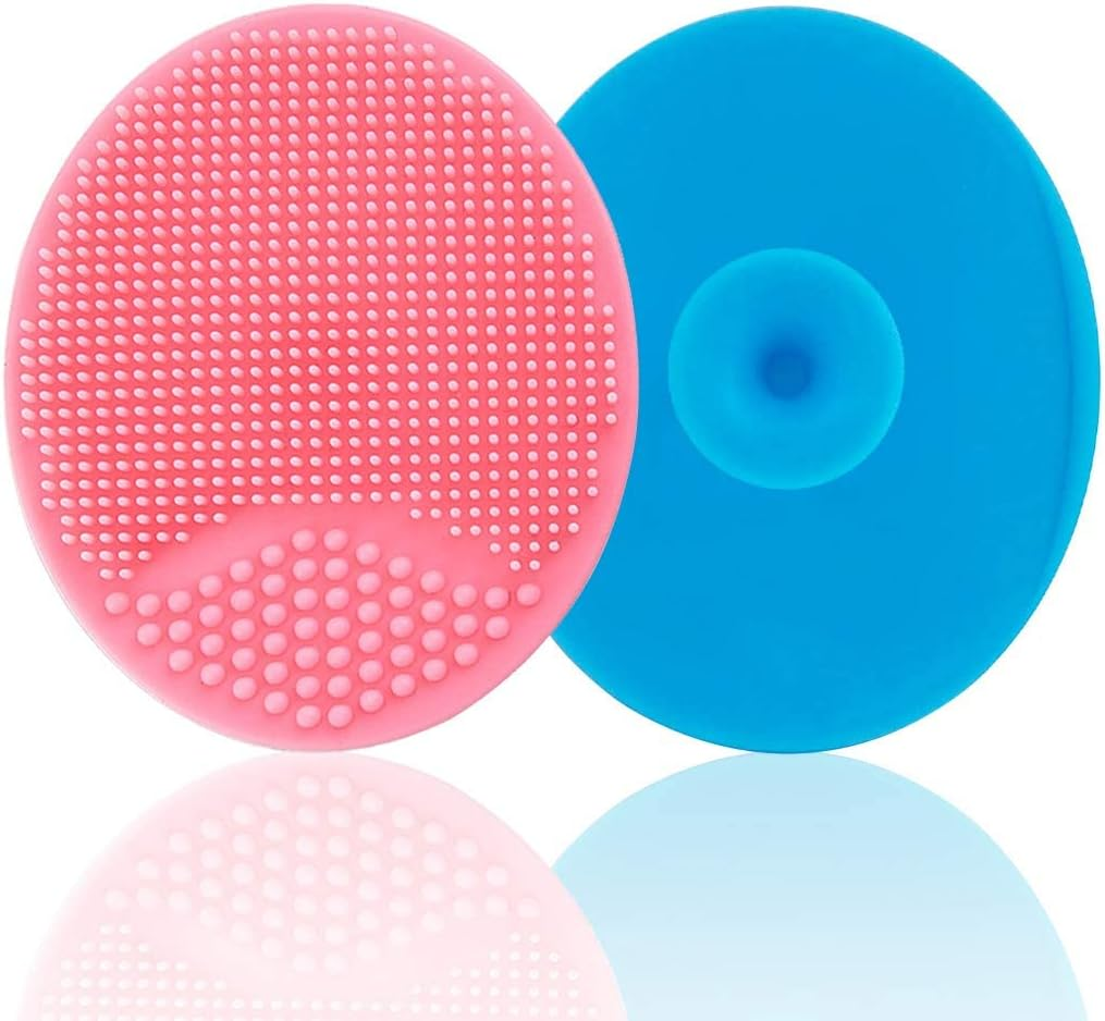 Silicone Face Scrubber and Exfoliator Brush - Facial Cleansing Brush for Blackhead, Acne, Pore, Cradle Cap - Deep Cleaning Skin Care 4 Pack image number 2