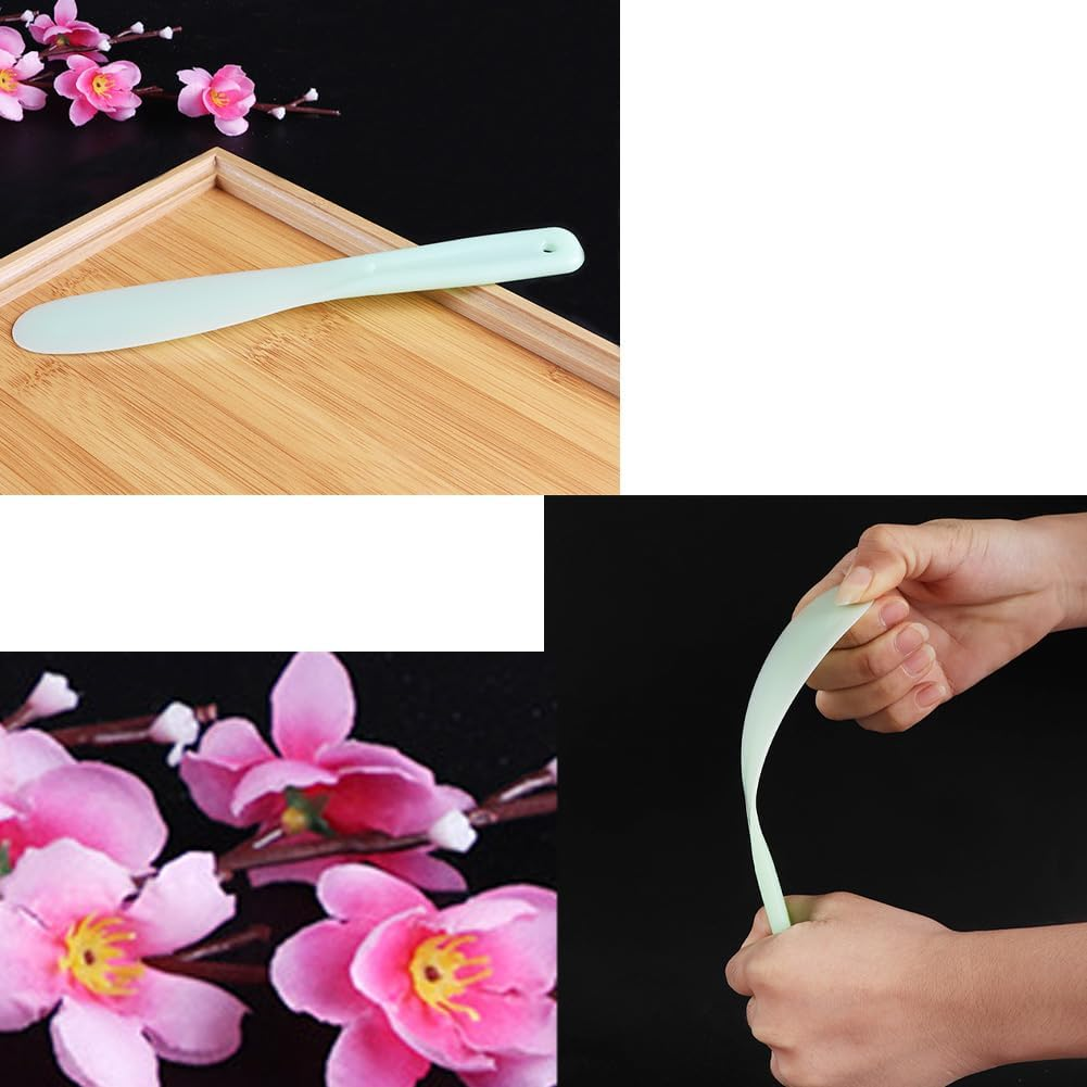 10 Pcs Plastic Cosmetic Spatula Large Skin Spatula Makeup Cosmetic Mask Spatula Reusable Cosmetic Spoon Mixing DIY Mask Tool