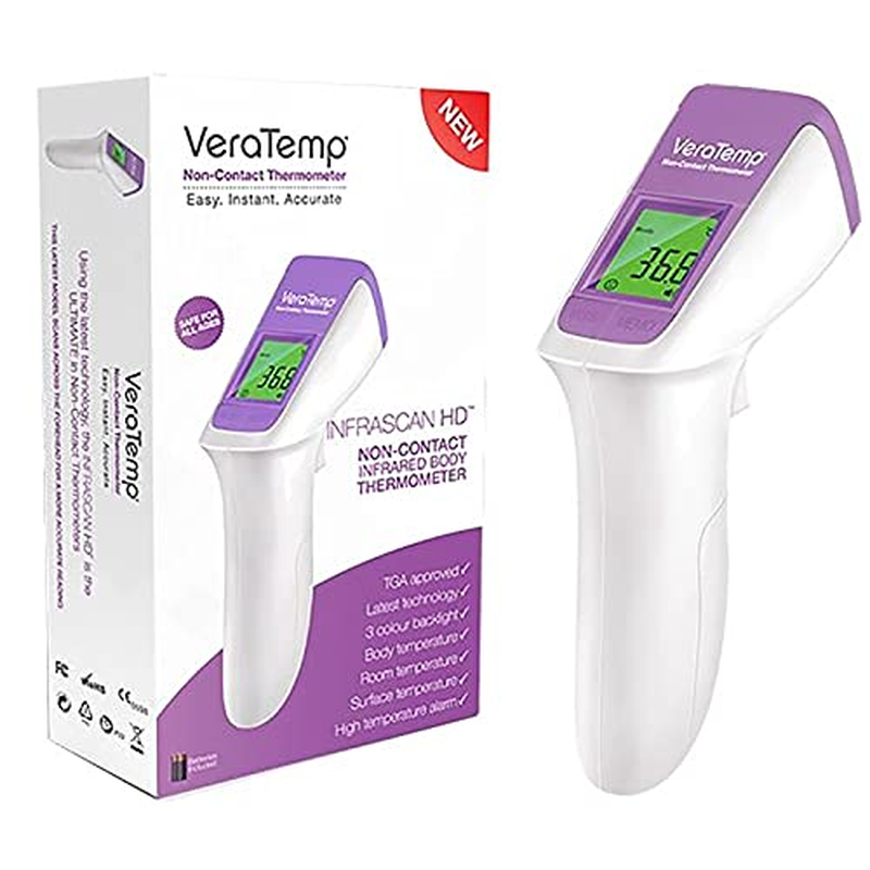 Veratemp Infrascan HD Non Contact Infrared Thermometer (2X AAA Batteries)