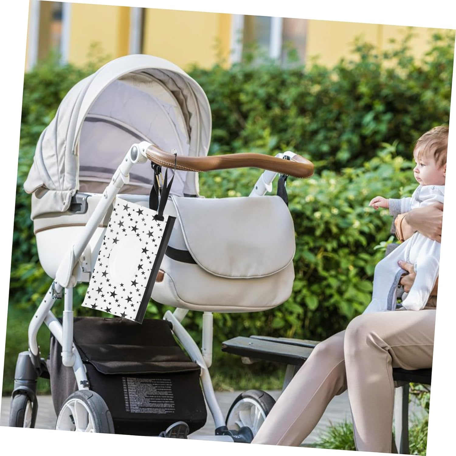 2Pcs Portable Wipe Holder Case Travel Wipes Dispenser Bag for Household Use image number 6