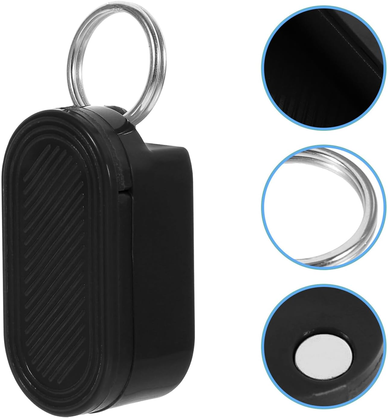 Small Portable Pill Organizer Keychain with Hanging Ring Medication Box for Travel Outdoor Use Pill Container Holder for Vitamins and Tablets Storage image number 4