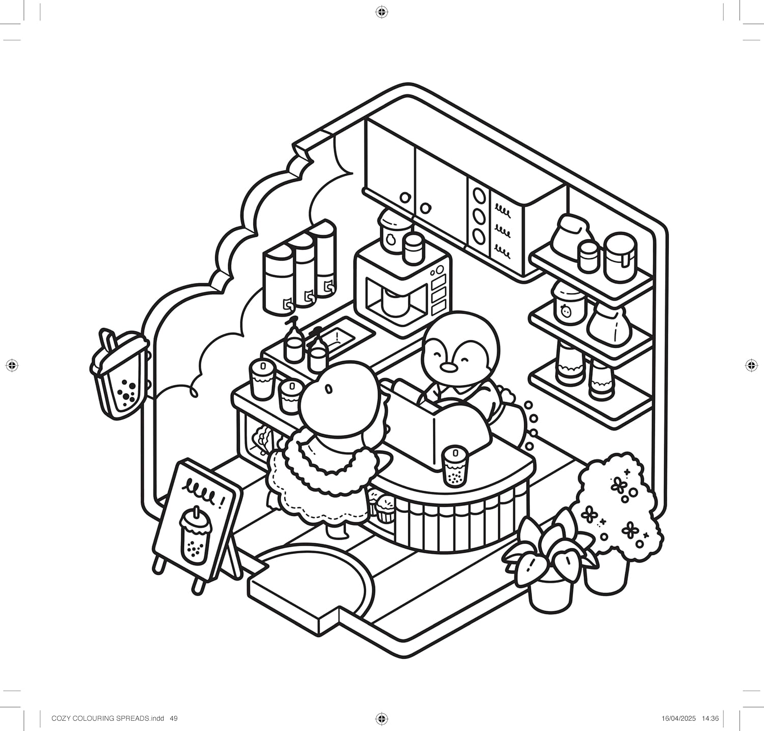 Cute & Cosy: Cuddly Days: a Simple, Snuggly Colouring Book image number 6