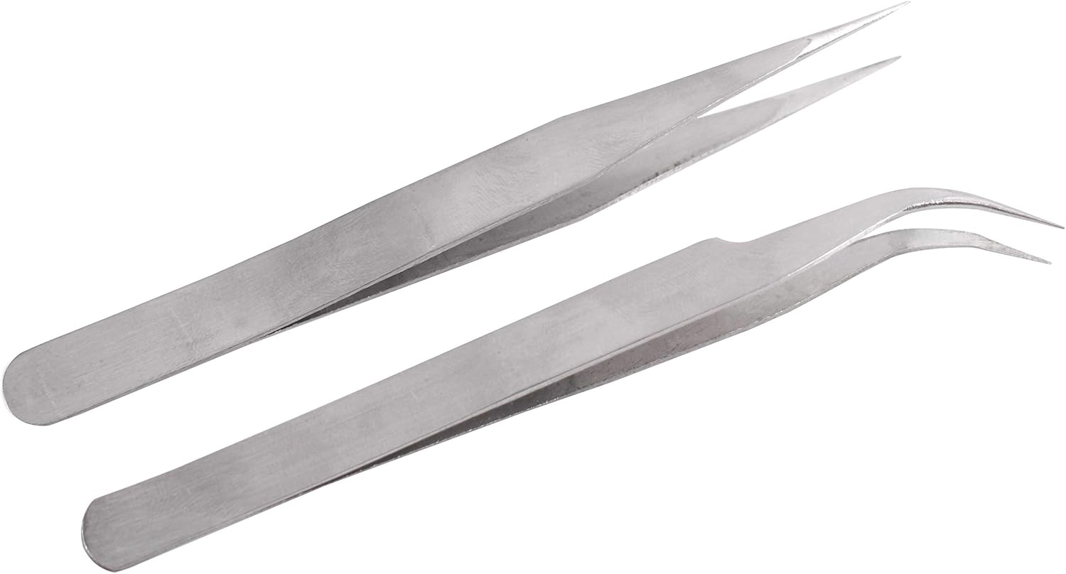 TRIXES Craft Tweezers for Gems Rhinestones - Nippers - Art Acrylic Gel Picking Tool image number 3