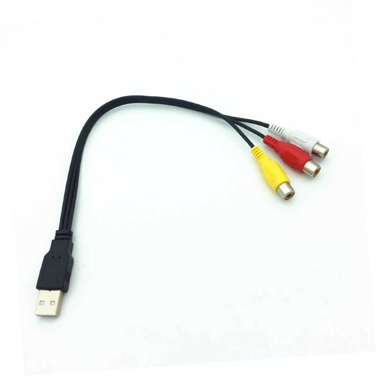 LOLIPPYY USB Male to Female Audio Cable Set-Top Box Accessory Flexible PVC Household Tv Av Adapter for Stereo Receiver Home Theater System image number 1