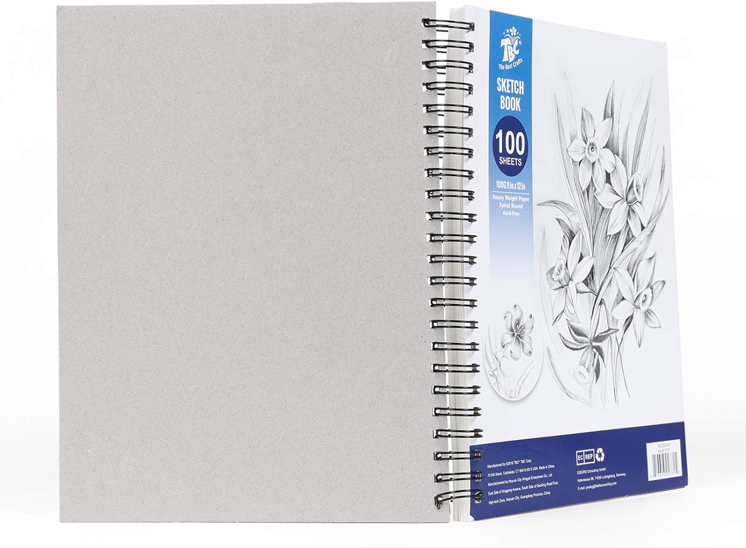 TBC the Best Crafts Sketch Book, 9 X 12",100 Sheets(100G), Professional Mixed Media Sketch Pad for Drawing,Painting image number 5