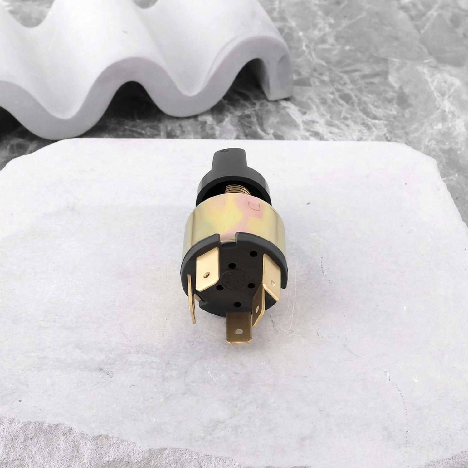 Emagtech 2Pcs Air Conditioning 3 Speed Blower Switch 12V 24V AC Control Plastic Rotation Knob 3 Speed Rotary Fan Switch for Cars Trucks image number 1