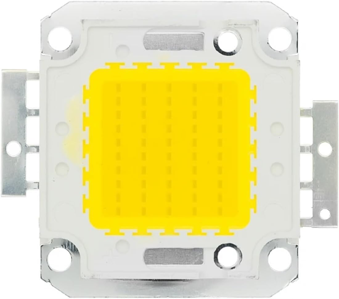 NFGZFNMKYW 6Pcs 10W 20W 30W 50W 100W White/Warm White LED CHIP Integrated High Power Lamp Beads 24 * 44Mil 32V-34V 3200K-6500K 600-3000MA(50W Warm White)