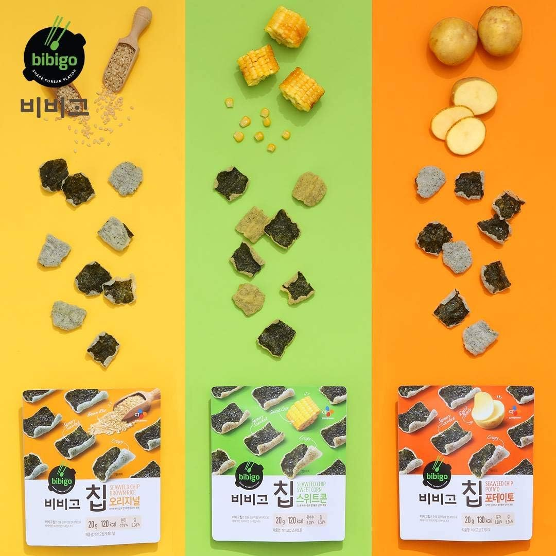 CJ Bibigo Brown Rice Seaweed Chip Snack 40 G image number 2