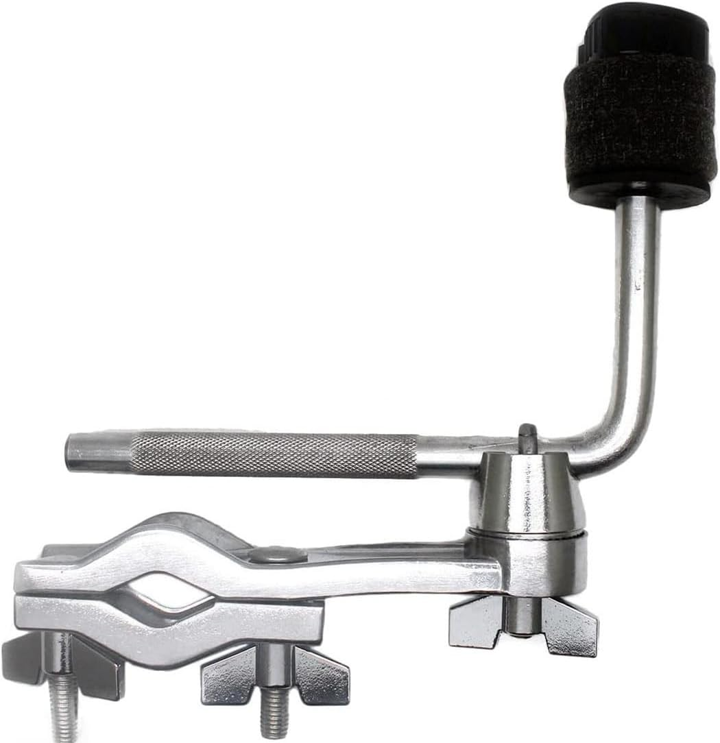 Jiayouy Drum Set Mounting Clamp Chrome Cymbal Boom Arm with Clamp Holder Bracket Percussion Instrument Accessories Silver image number 1