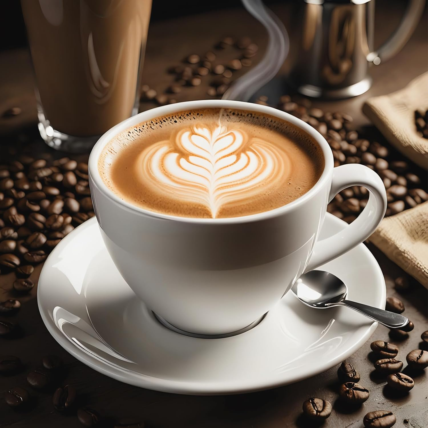 Tiokin 6 Pcs Teaspoons Set, 12Cm Coffee Spoons, Espresso Spoons, Stainless Steel Small Spoons Set for Coffee, Tea, Dessert, Appetizer, Ice Cream, Dishwasher Safe Use for Home, Cafe image number 6