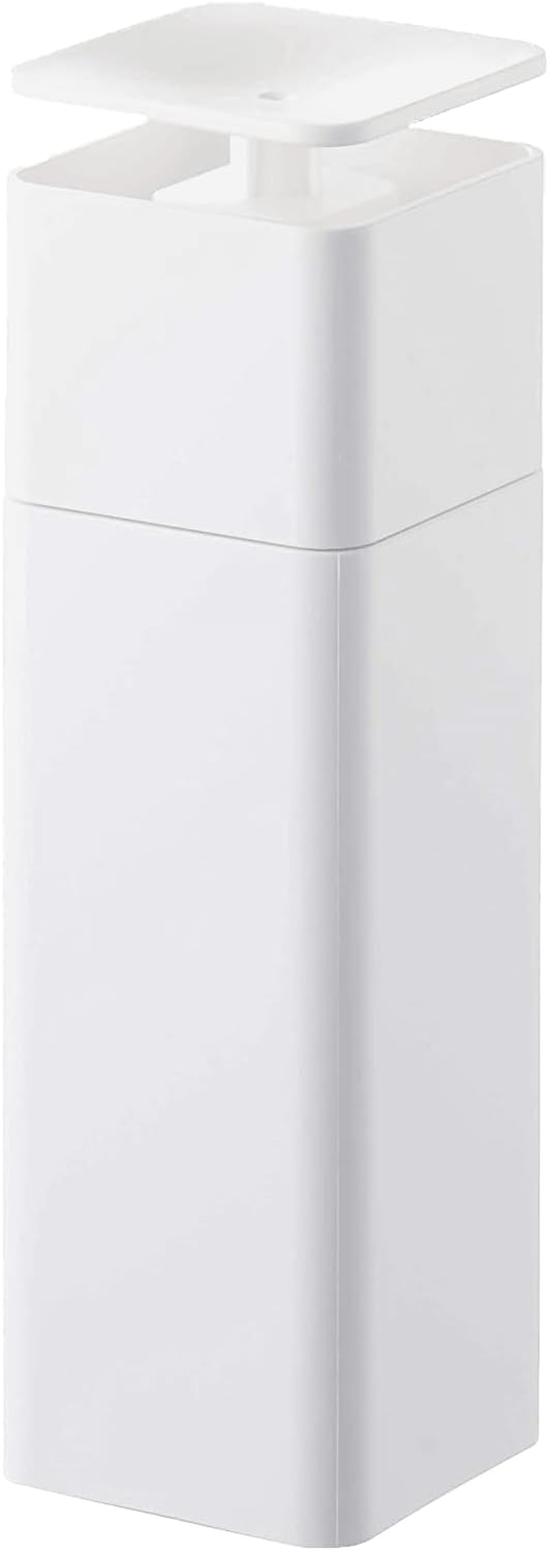 YAMAZAKI Home Home One Handed Push Soap Dispenser, Size, White (5213-P)