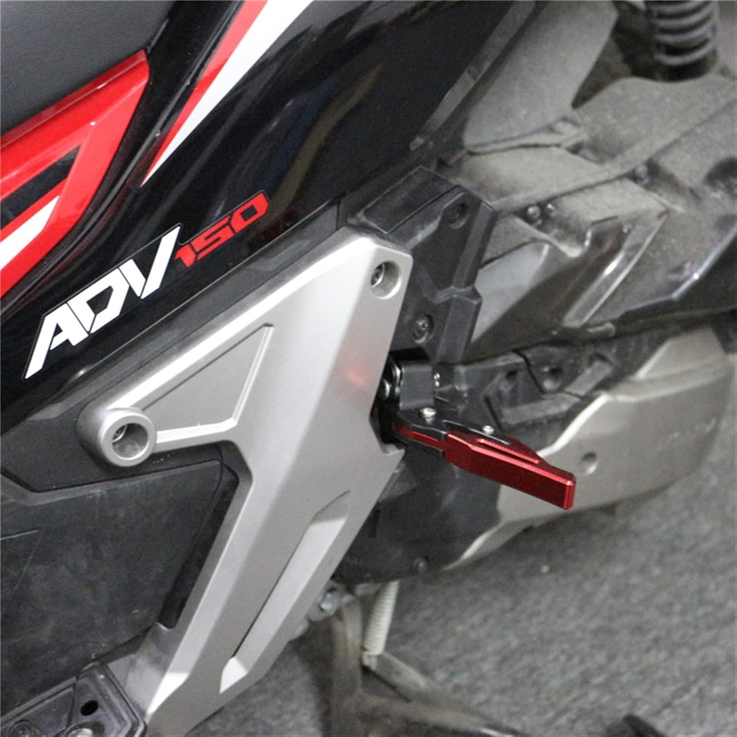 Rear Passenger Footrests Footpegs CNC Kick Support Holder Scooter Parts Foot Pegs Accessories for Honda ADV150 ADV 150 2019 2020 Foot Rests (Color : Blue) - Blue image number 5