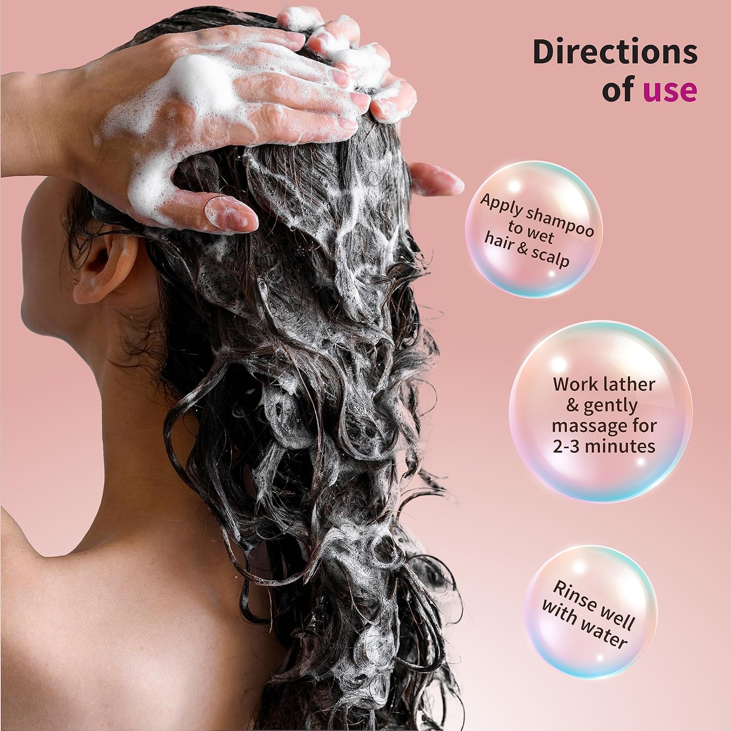 Ayouthveda Anti-Hairfall Shampoo | Salfate & Paraben Free | Prevents Dandruff & Itchi Scalp | Cleanse, Conditions & Purifies Hair & Scalp | Improve Hair Density & Texture (Pack of 5-200Ml Each) image number 4