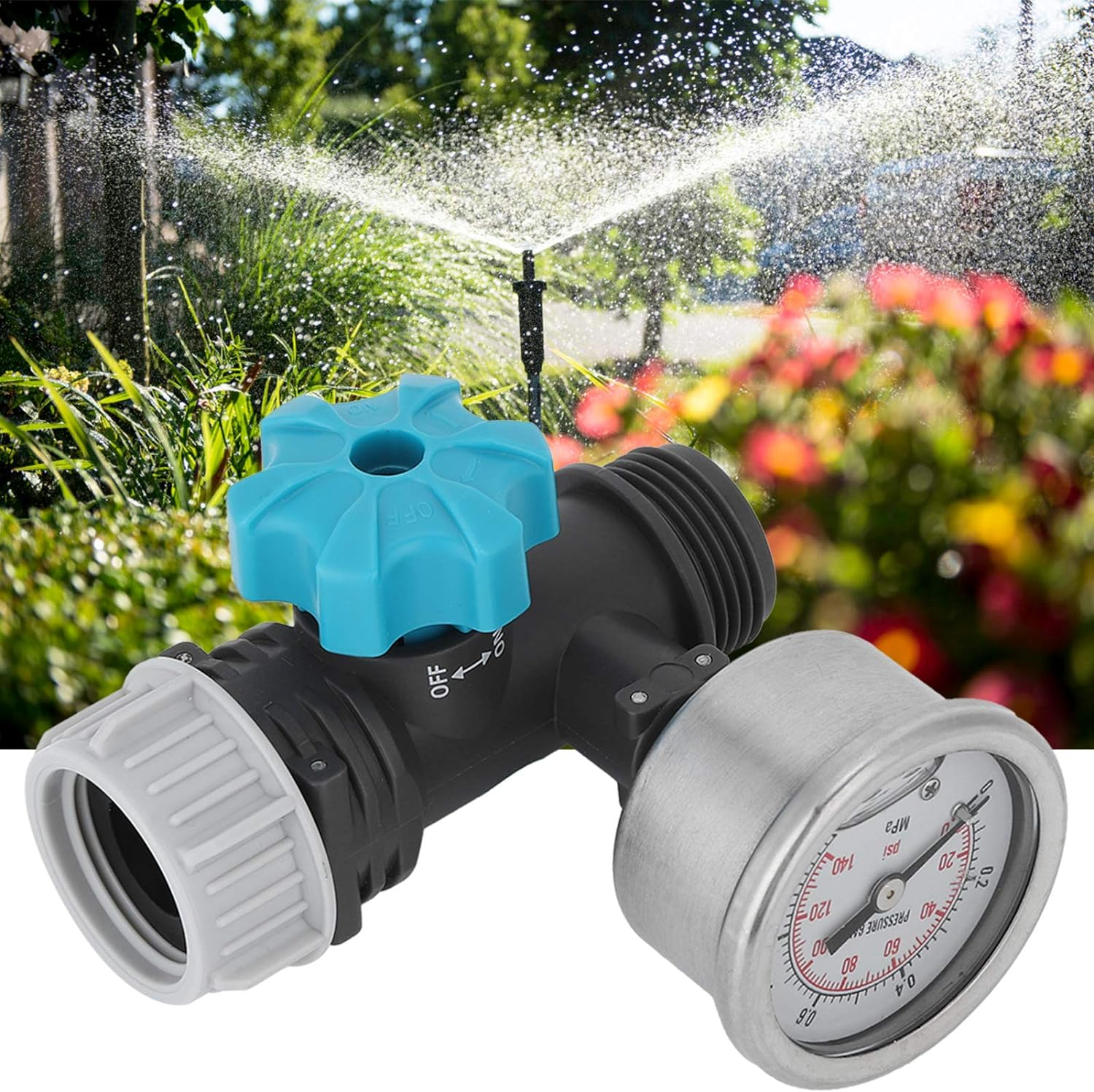 Water Pressure Valve, Pressure Reducer G3/4In Water Pressure Regulator, Adjustable Durable for Garden Greenhouse image number 3