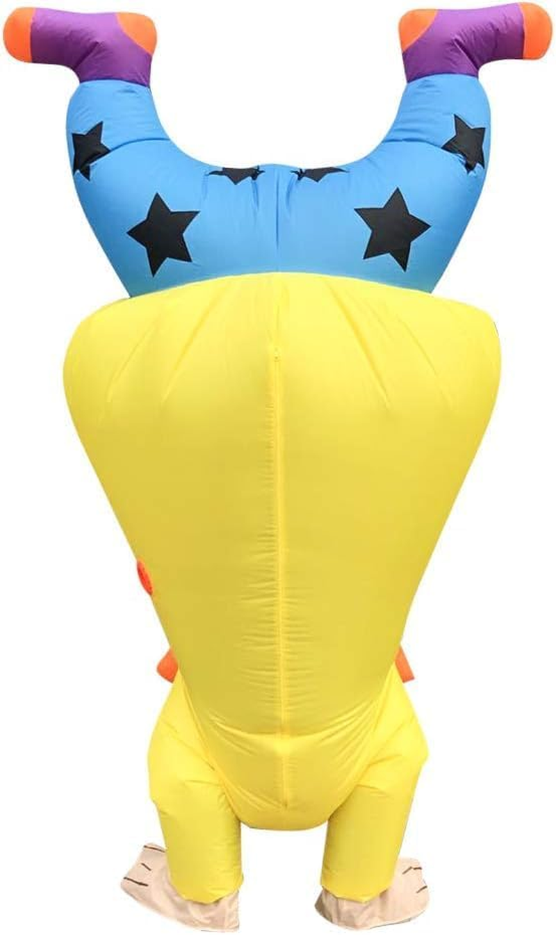 Adult Inflatable Clown Party Costume Blow up Costume Full Body Fun Halloween Costume Inflatable Suit for Chrismas Costume, Clothes Masquerade, Cosplay Easter Holiday Costumes image number 6