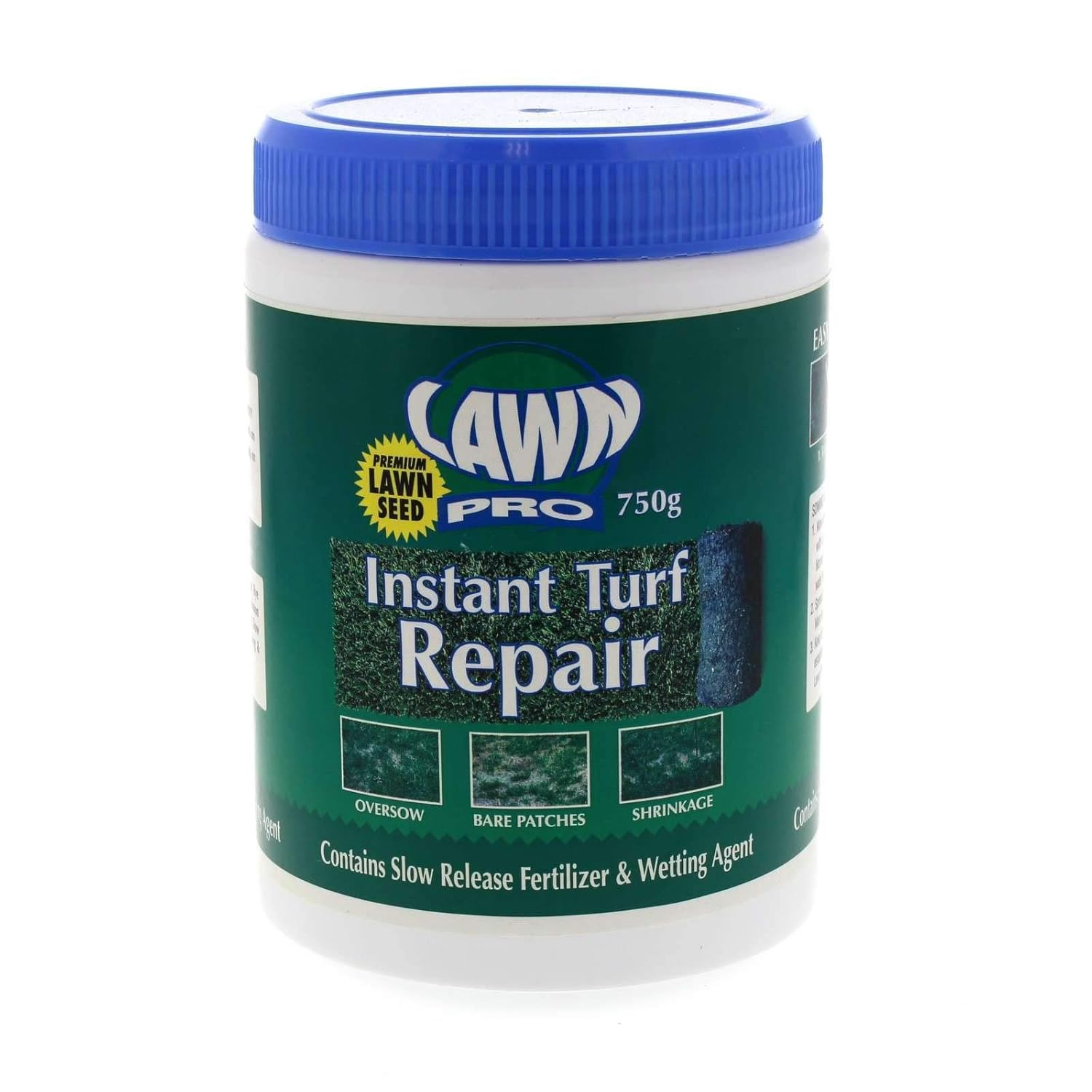 Lawn Pro Instant Turf Repair Blend Grass Seed 750Gm EMS Garden Premium Quality image number 2