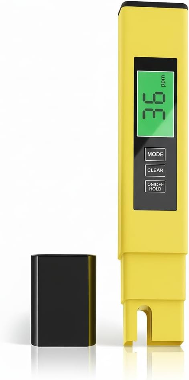 4 in 1 TDS Meter Digital Water Tester - Accurate and Reliable TDS EC & Temp(&deg;C,&deg;F) Meter - 0-9999Ppm - Professional Testing for Drinking Water, RO/DI System, Aquariums Etc (Yellow) image number 5