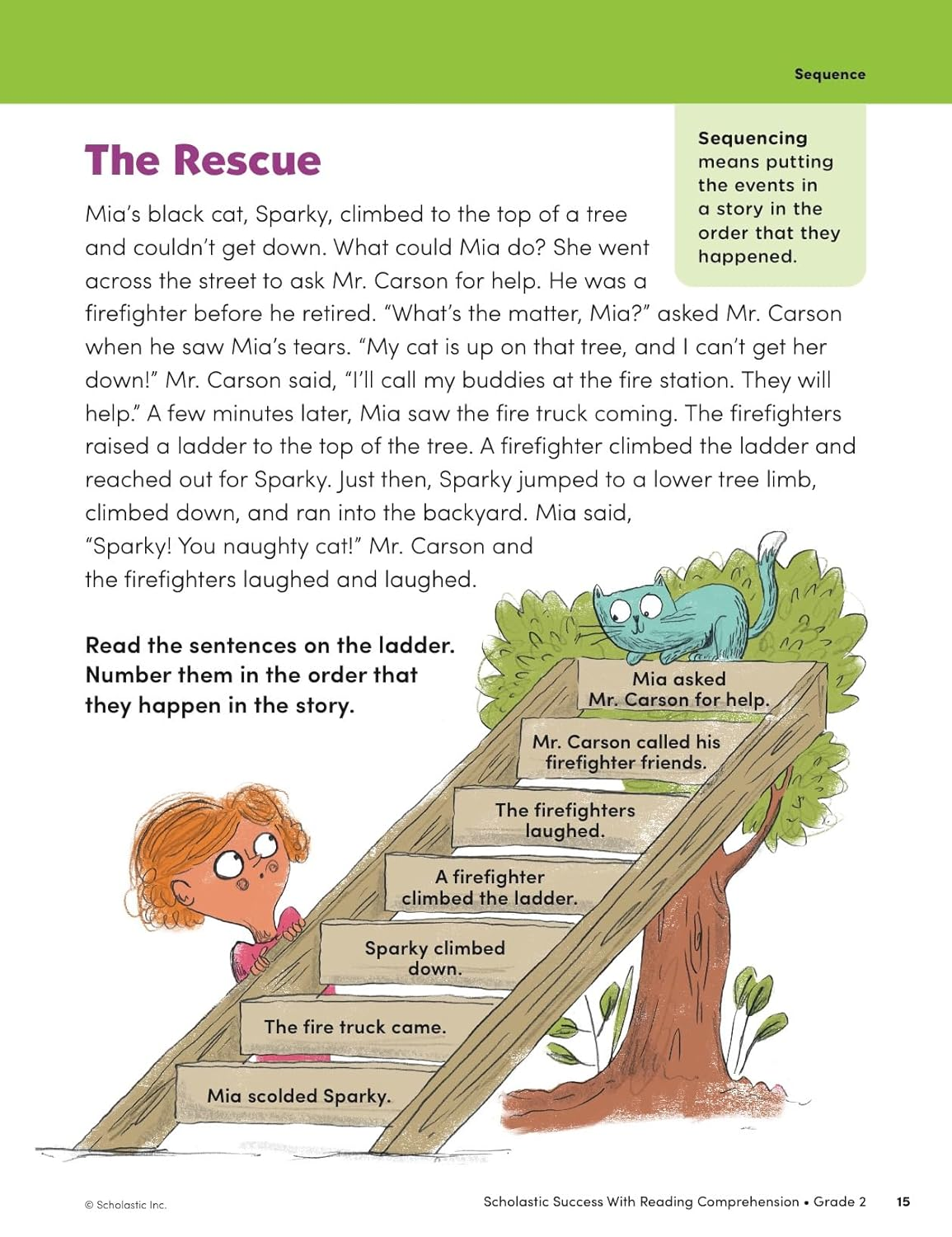 Scholastic Success with Reading Comprehension Grade 2 Workbook image number 5