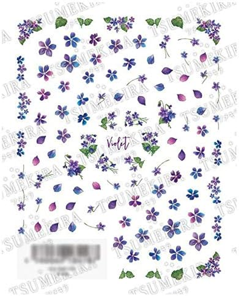 TSUMEKIRA ES-VIO-101 Nail Stickers, Sumire