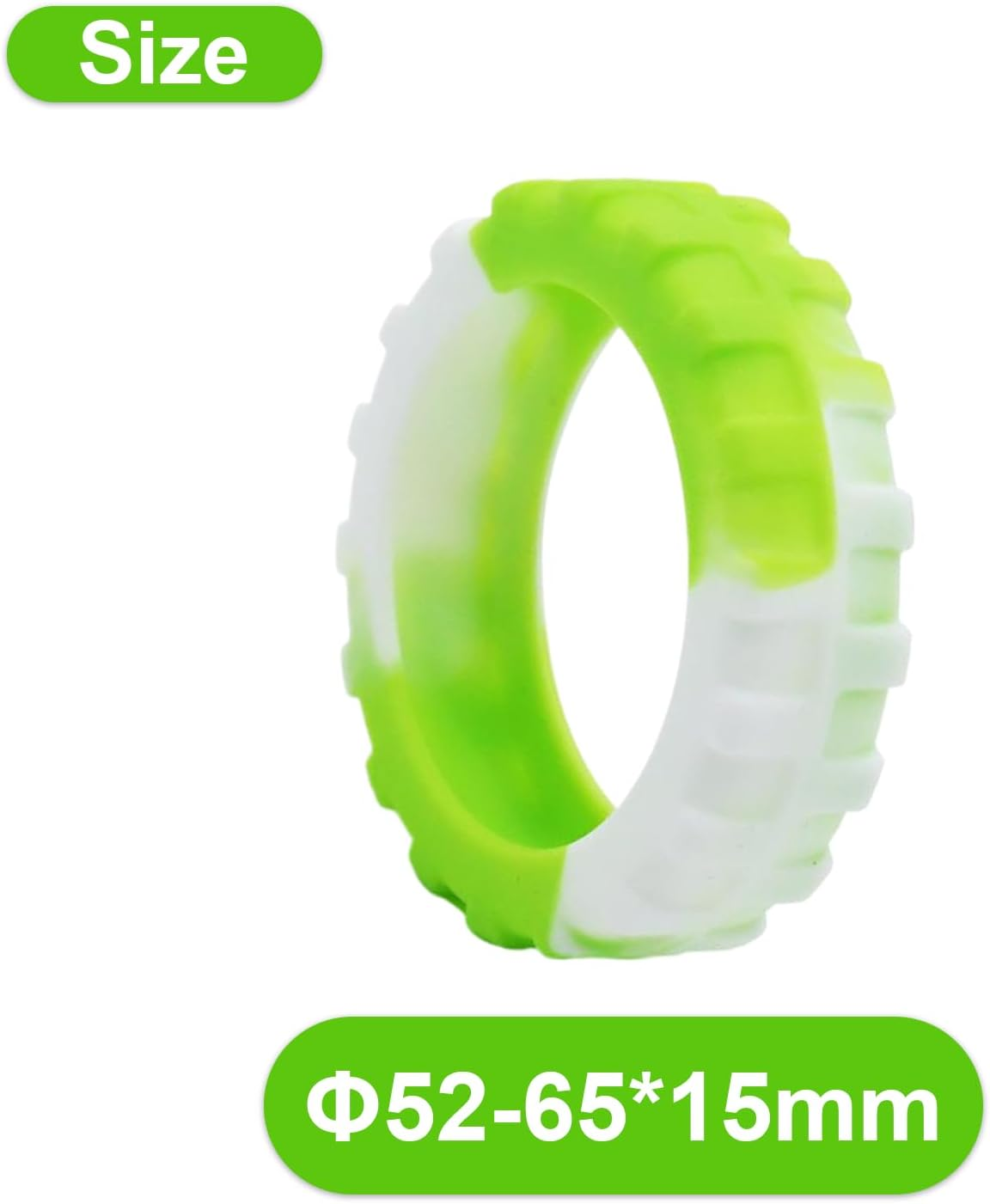 Gradient Green Suitcase Wheel Covers, 8PCS Silicone Luggage Wheel Protectors, Anti-Dust Scratch Noise Reduction Travel Accessories for Carry on Luggage Ermaoo image number 4