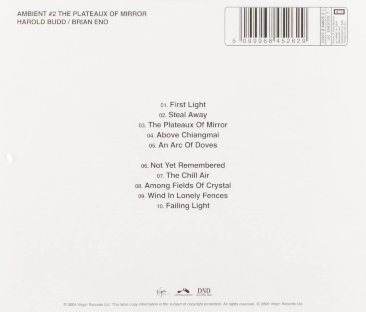 Ambient 2/The Plateaux of Mirror image number 1