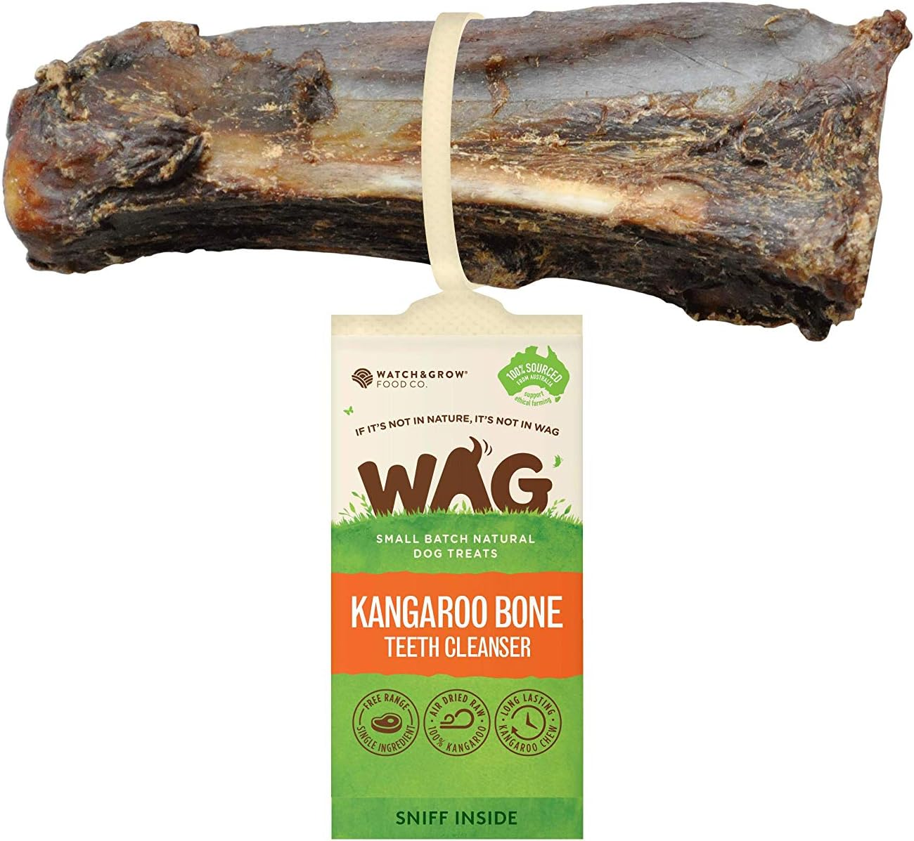 Kangaroo Teeth Cleanser Bone 10 Pack, Natural Australian Made Long Lasting Dog Treat Chew, Perfect Teeth Treat image number 2