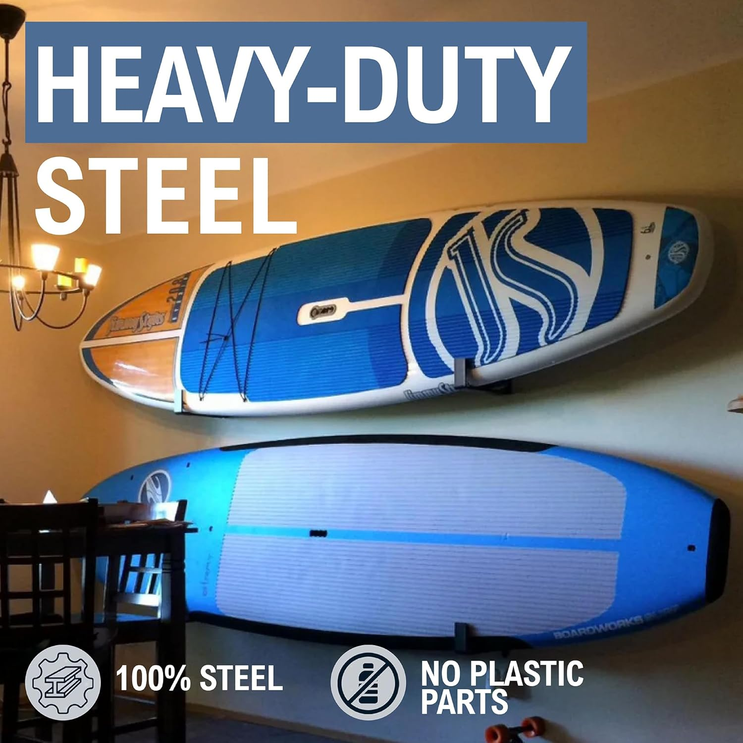 Storeyourboard Naked SUP, the Original Minimalist Paddleboard Wall Storage Rack image number 2