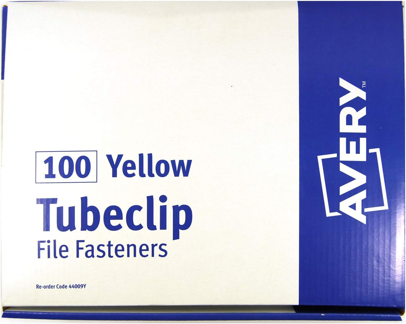Tubeclip, Fastener Avery Tubeclip File Fastener, Yellow 100 Pieces, (62236)