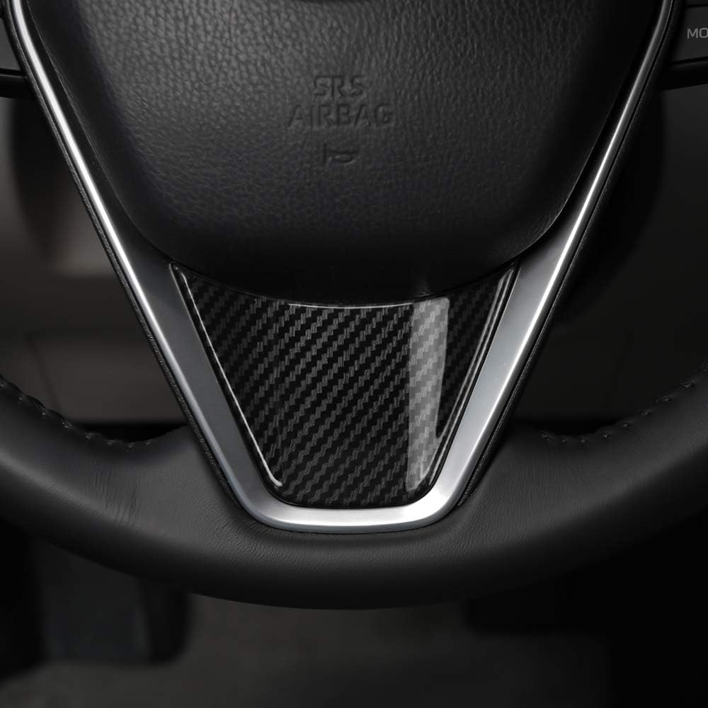 CKE for Toyota Camry 2023 2022 2021 2020 2019 2018 for Toyota Avalon 2019-2022 Accessories Sporty Auto Steering Wheel Cover Trims Car Interior Decoration Sticker -Carbon Fiber Style