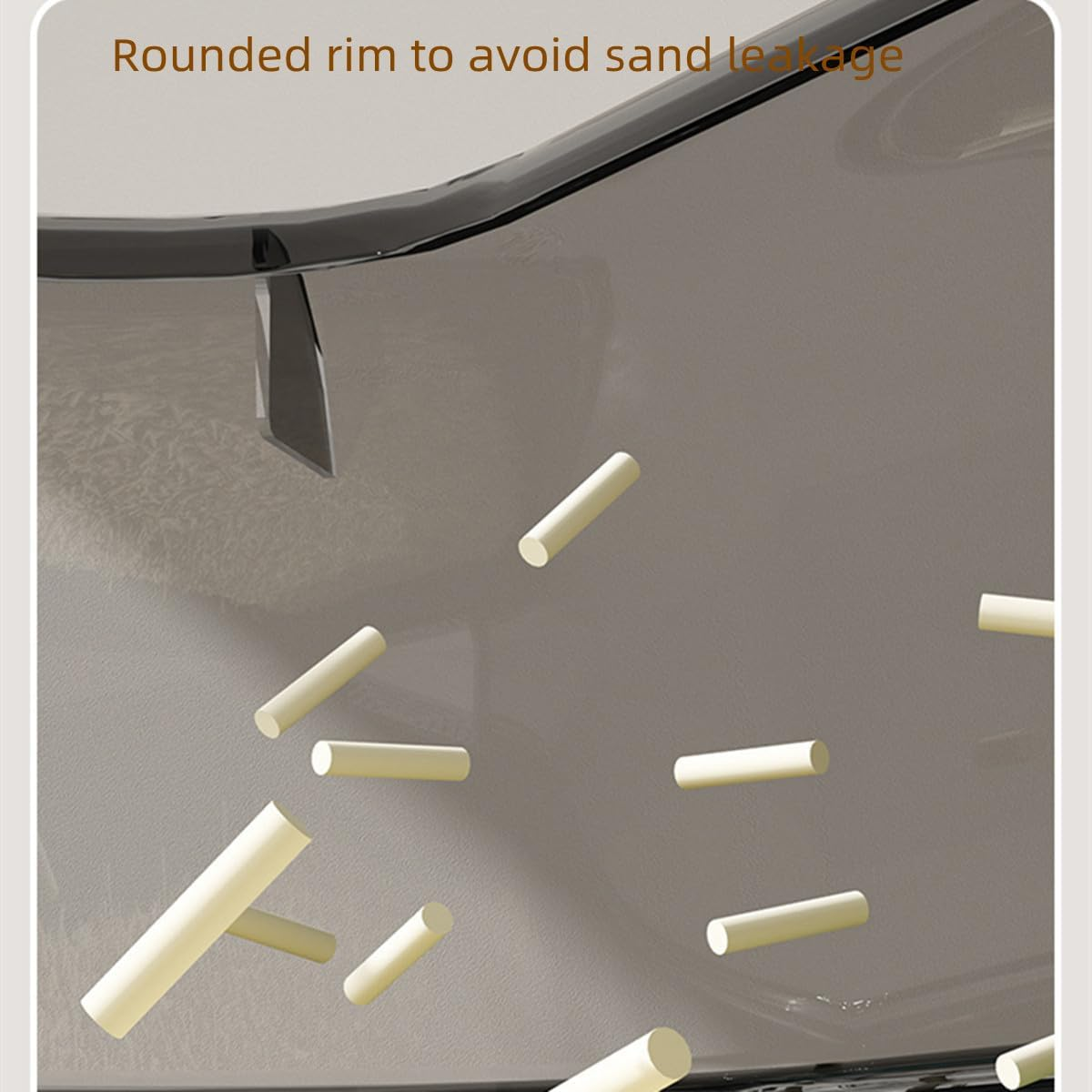 Deep Pan Large Cat Litter Box, Deep Pan Litter Pan, Spacious Size for Large Cats, Washable, BPA Free, 20 * 14In（Free Scoop） (Green) - Blue image number 3