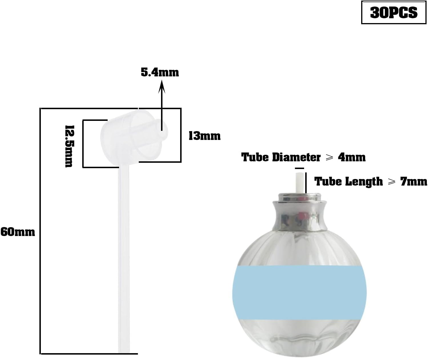 Ecsing 30Pcs Perfume Refill Pump Replacement Perfume Dispenser Pump Cosmetic Dispenser Pump Transfer Tool Accessories for Spray Bottle image number 2