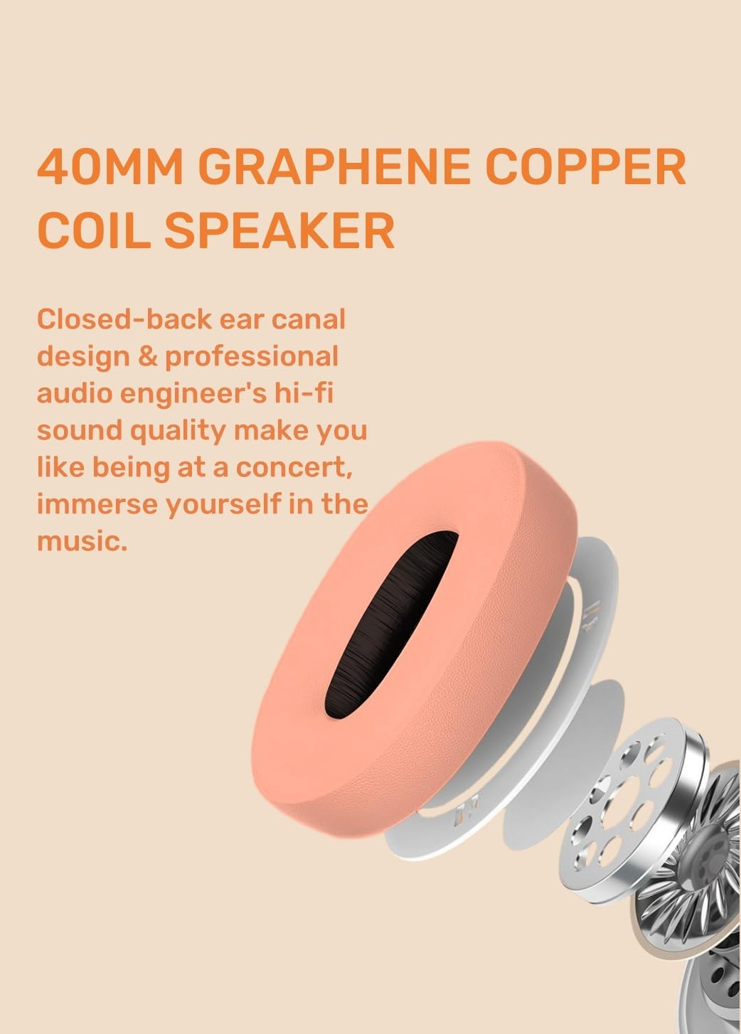 ND NEXT DESTINATION Wireless Headphones Bluetooth 5.3 with Bass and Stereo Sound, Headband with Long Battery Life, Modern Headset with Good Sound - Red - Green image number 2