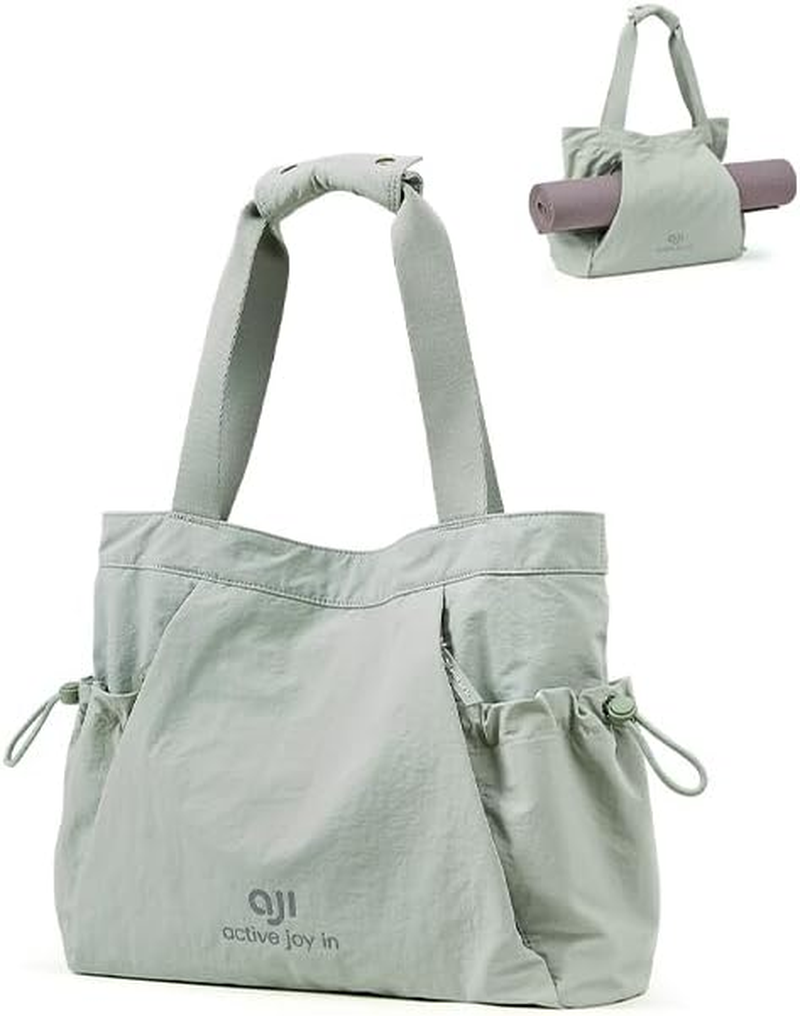 AJI Tote Bag Gym Tote: Tote Bags Women - Large Laptop Tote Bag Fit 15.6 Inch - Travel Bag Casual Tote Crossbody Women'S Handbags & Shoulder Bags - Water-Resistant Sports Tote Bag