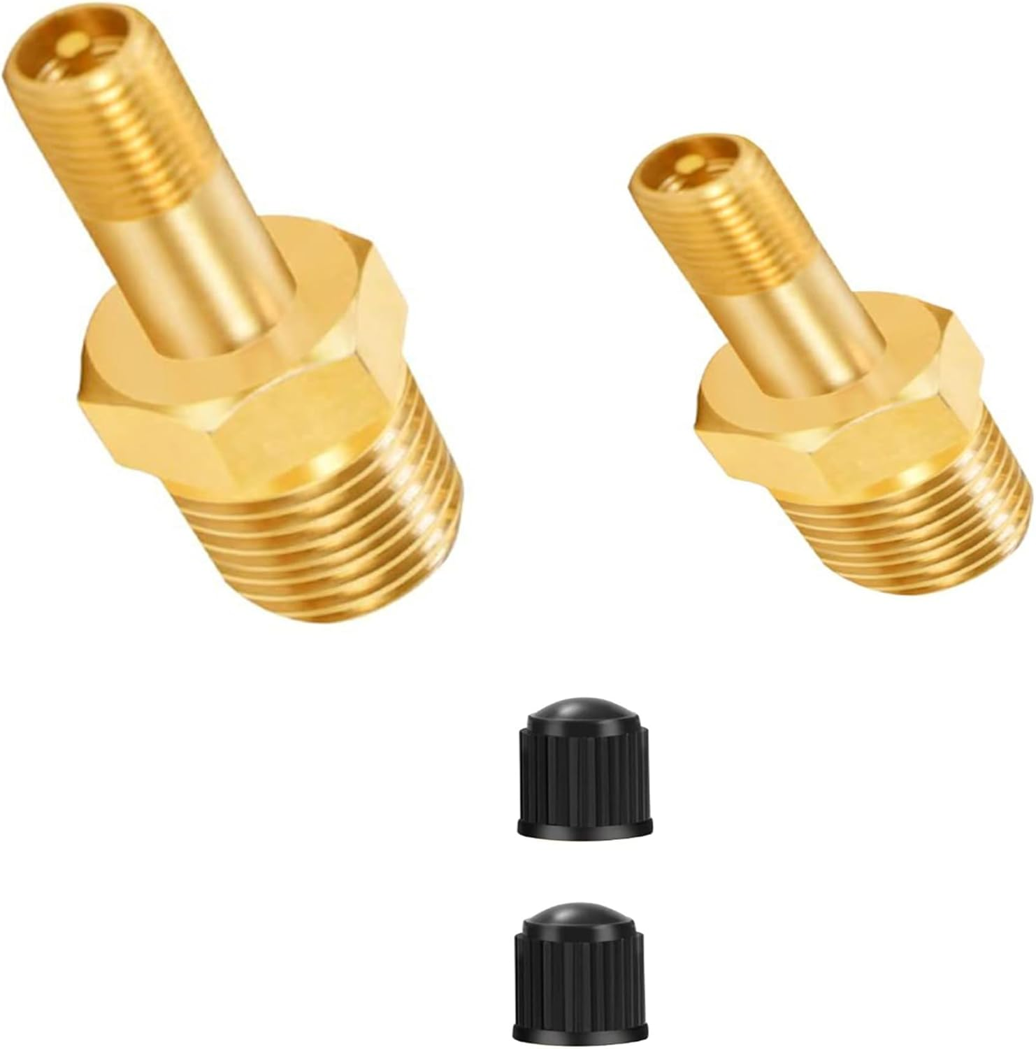 EFGTEK 1/4" NPT Tank Valve, Anti-Corrosion Brass for Schrader Valve with 1/4" Male Npt,Using for Air Compressor Tanks image number 6