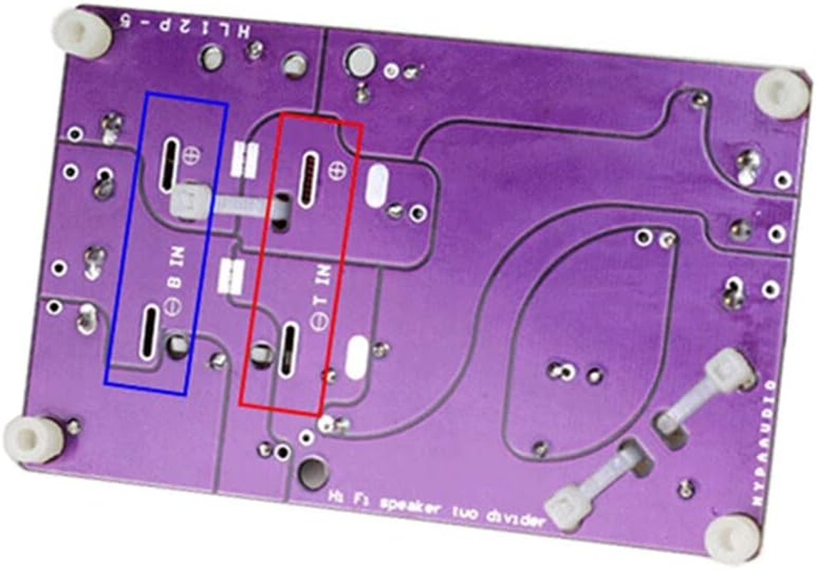 HOOCI 2PCS 3000Hz 2-Way Audio 150W Hifi Filter Circuit Board Stereo Speaker Crossover Filters 4/6/8 Ohm 2 Unit Frequency Dividers (Color : T8 W6) image number 3