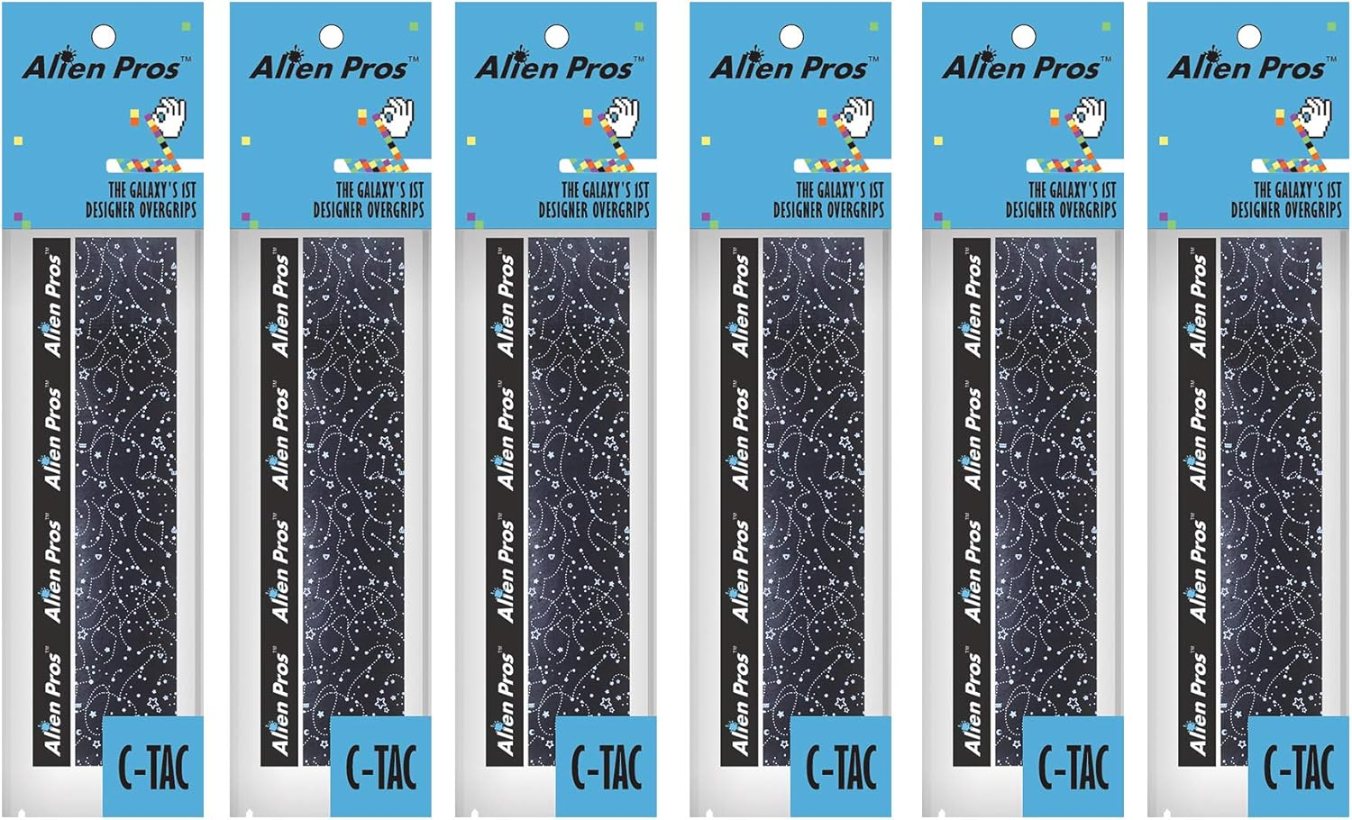 Alien Pros Tennis Racket Grip Tape (6 or 3 Grips) &ndash; Tac Moisture Feel Tennis Grip &ndash; Tennis Overgrip Grip Tape Tennis Racket &ndash; Wrap Your Racquet for High Performance (6 or 3 Grips) image number 5