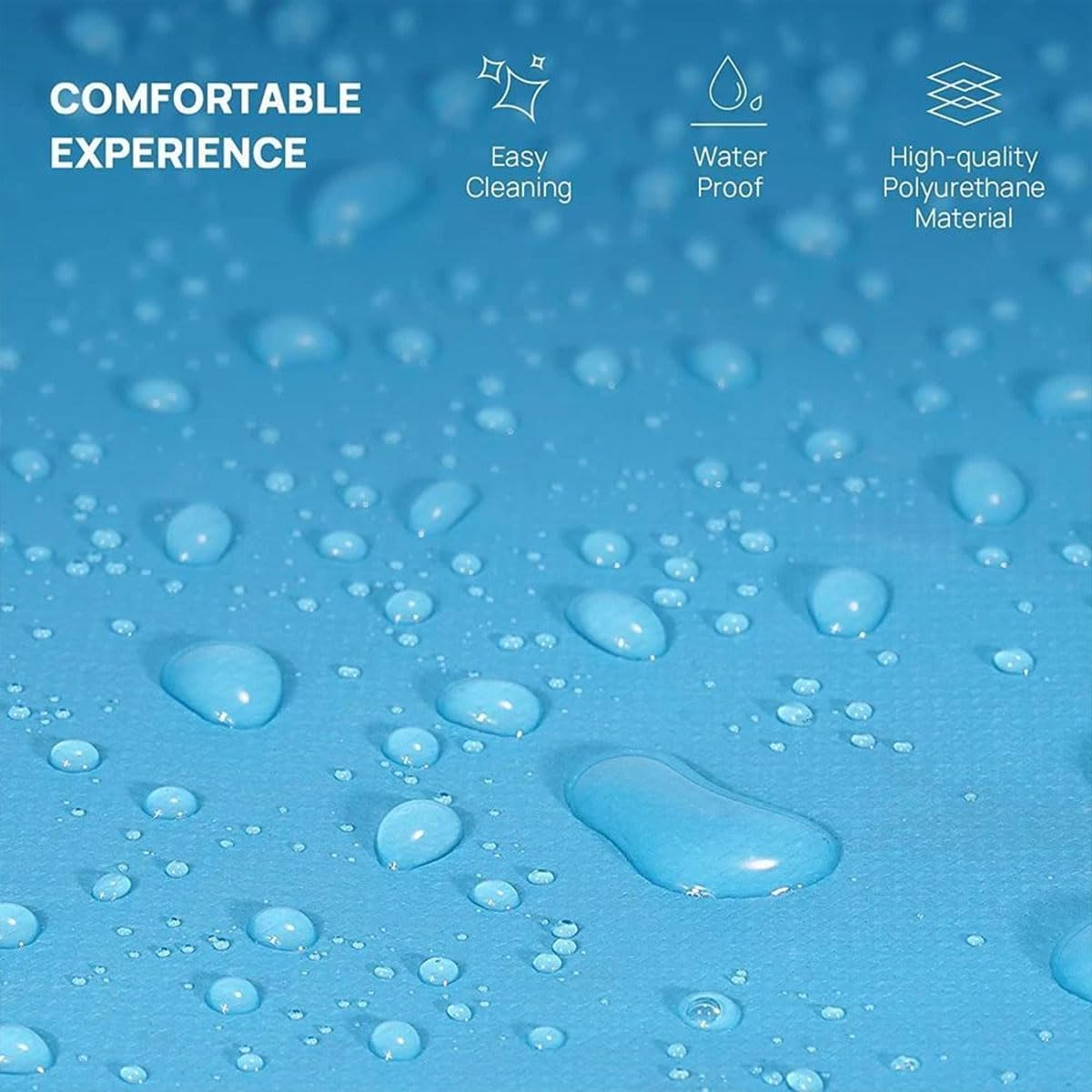 AIMALL RV Waterproof Hose Storage Bag Set 9.45X17.7 Inch Foldable PU Organiser Pouch with Oxford Lining for Water Sewer Power Cables &ndash; Yellow Blue Black Options image number 4