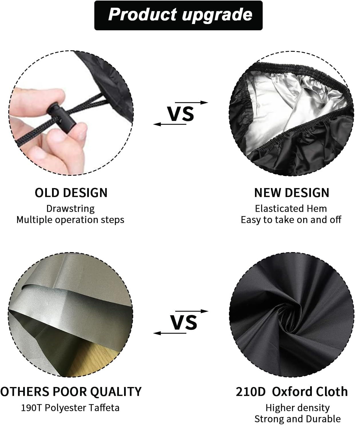 Mobility Scooter Cover, 55Inch Wheelchair Cover Waterproof for 3&4 Wheel Electric Mobility Scooter Accessories Outdoor-55 L X 26" W X 36" H image number 1