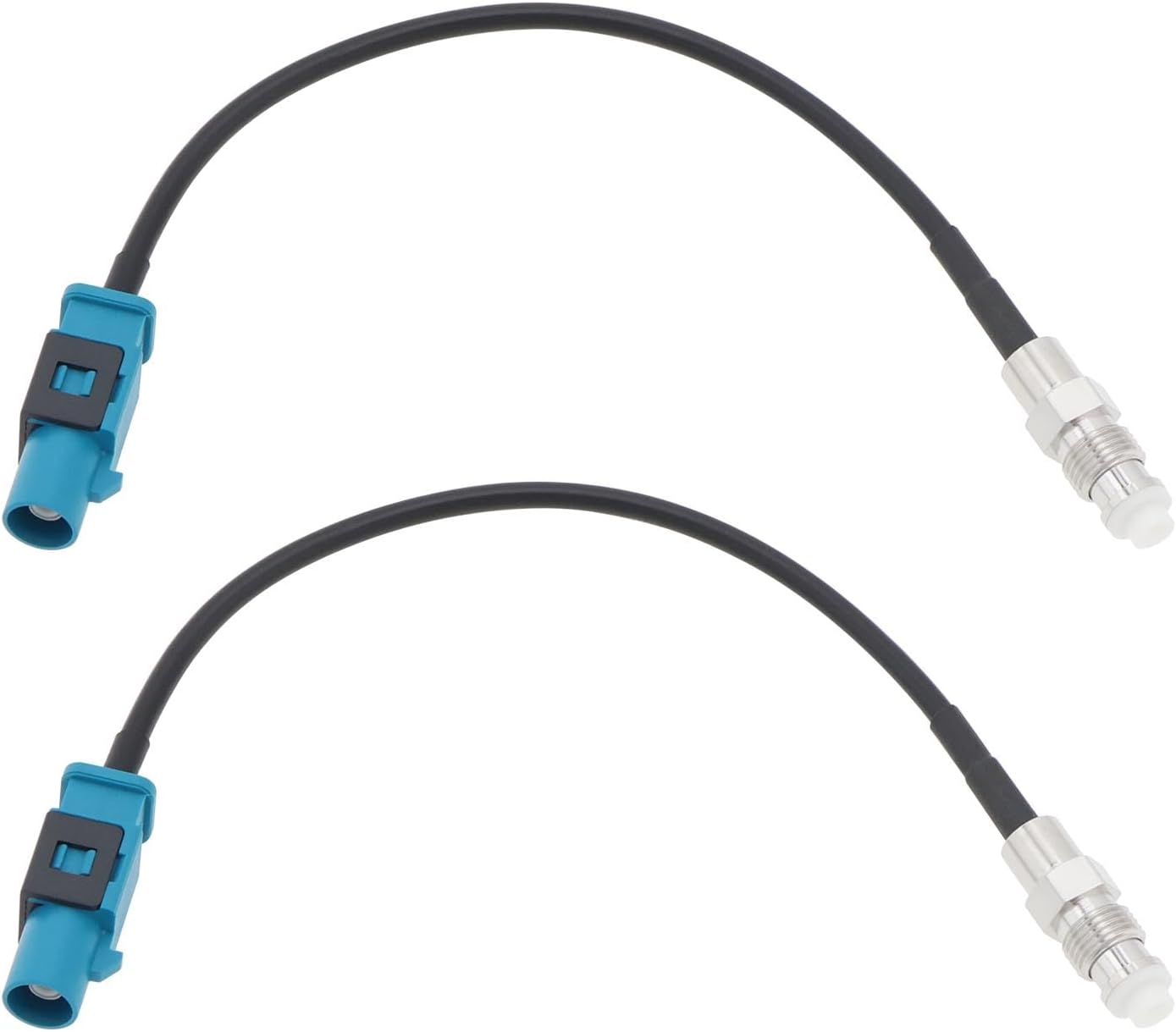 VGOL 2Pcs Antenna Adapter Fakra Plug Male to FME Socket Female Vehicle Aerial Antenna Coaxial Adapter RG178 Cable GPS Antenni Adapter Cable GPS Navigation FM AM Radio image number 5