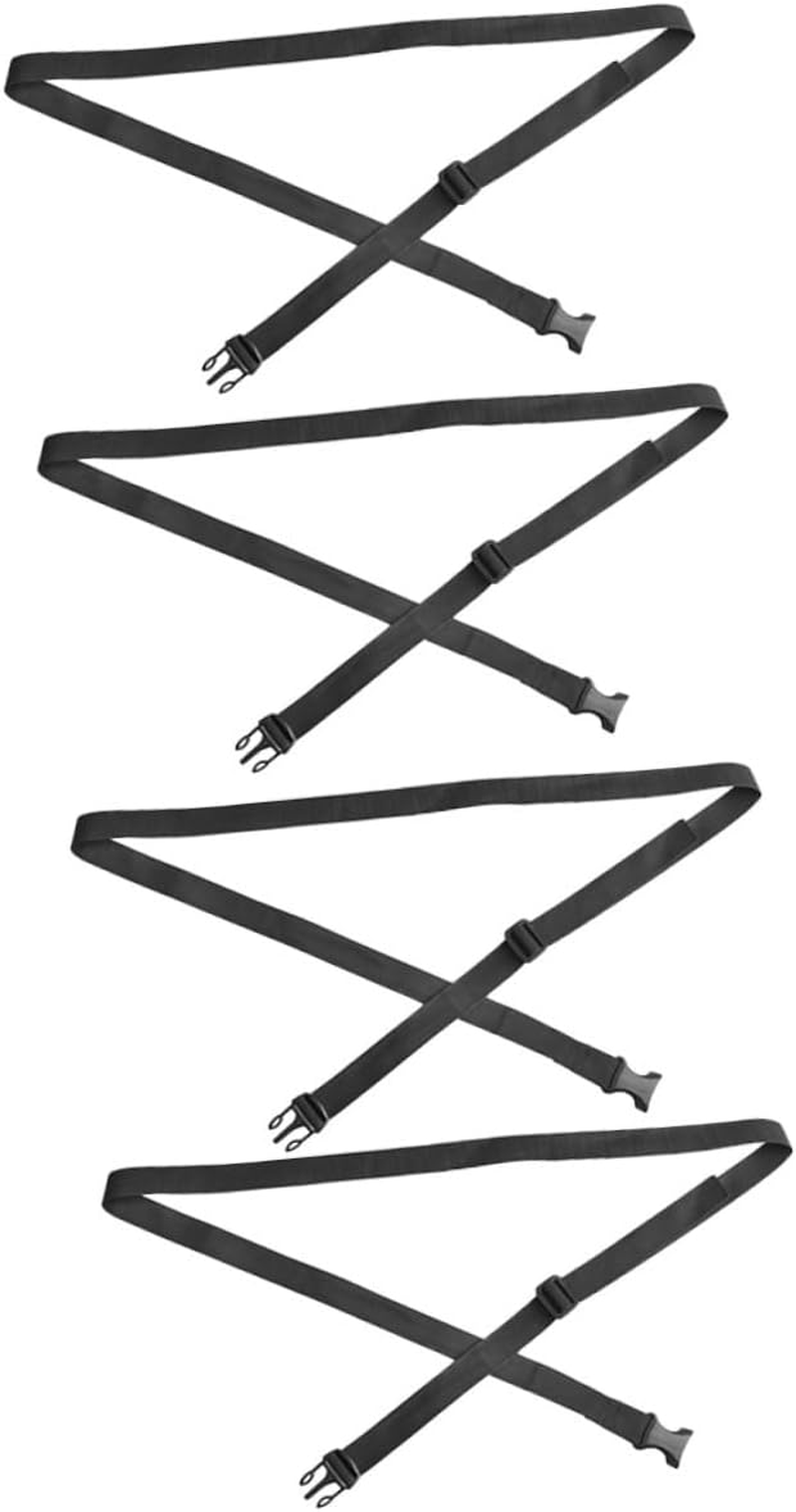 ANDRESLAD 4Pcs Tie down Straps Buckle Outdoor Luggage Tie down Belt Fastening Straps for Luggage Bags during Travel image number 5