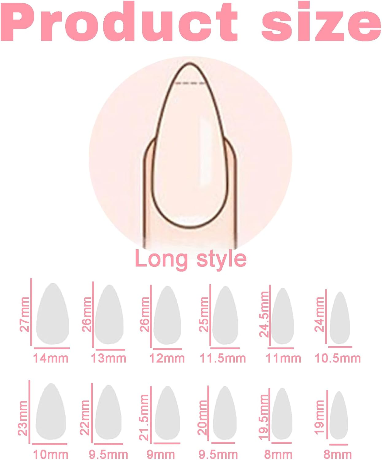 HHMJZW French Tip Press on Nails - 24Pcs Short Press on Nails for Woman Nail Art Manicure, Soft Gel, No Fade Out, Seamless Glue on (GY85) (#1) (1) image number 3