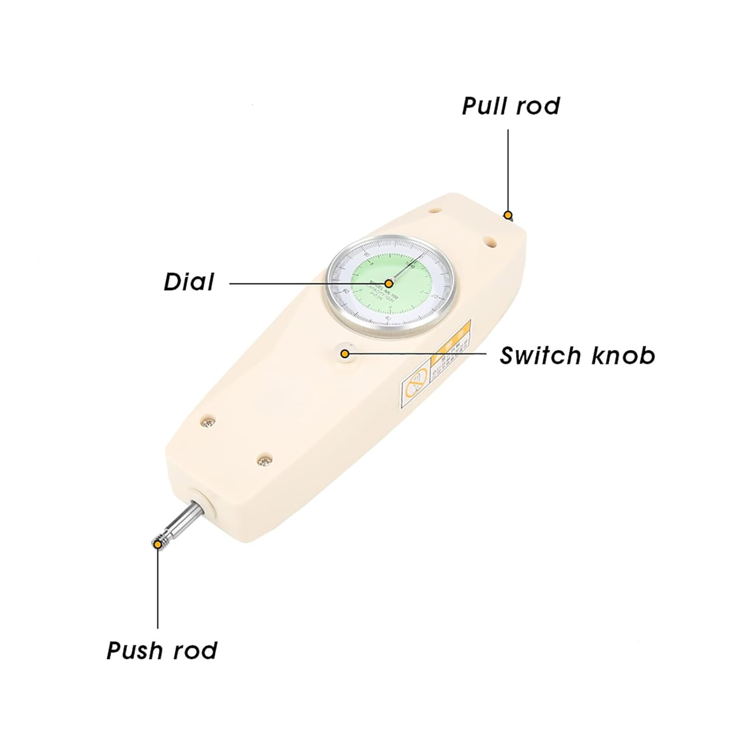 Analog Dynamometer Force Measuring Instrument - Push Pull Force for Accurate Measurement in Electronics, Hardware, Auto Parts, and More image number 4