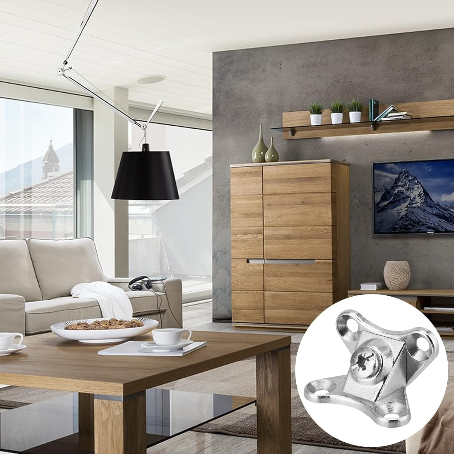 20 PCS Detachable Corner Brace, Butterfly Corner Code Bracket, Removable Corner Brace L Bracket Connector with Screws, Butterfly Shape Support Bracket for Wood, Furniture Leg, Frame, Silver