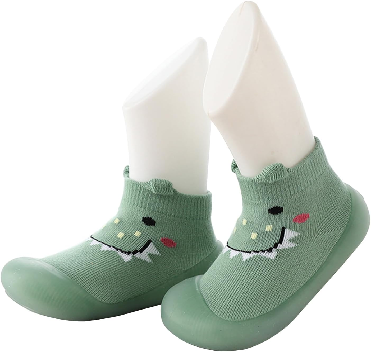 Toddler Shoes Baby First-Walking Trainers - Upgraded Breathable Anti-Slip Toddler Shoes Socks/ Soft Kid Cute Non-Skid Sock Shoes Indoor Slipper Mesh Lightweight Sole Children Baby Girl Boys Floor Socks 1 Pair