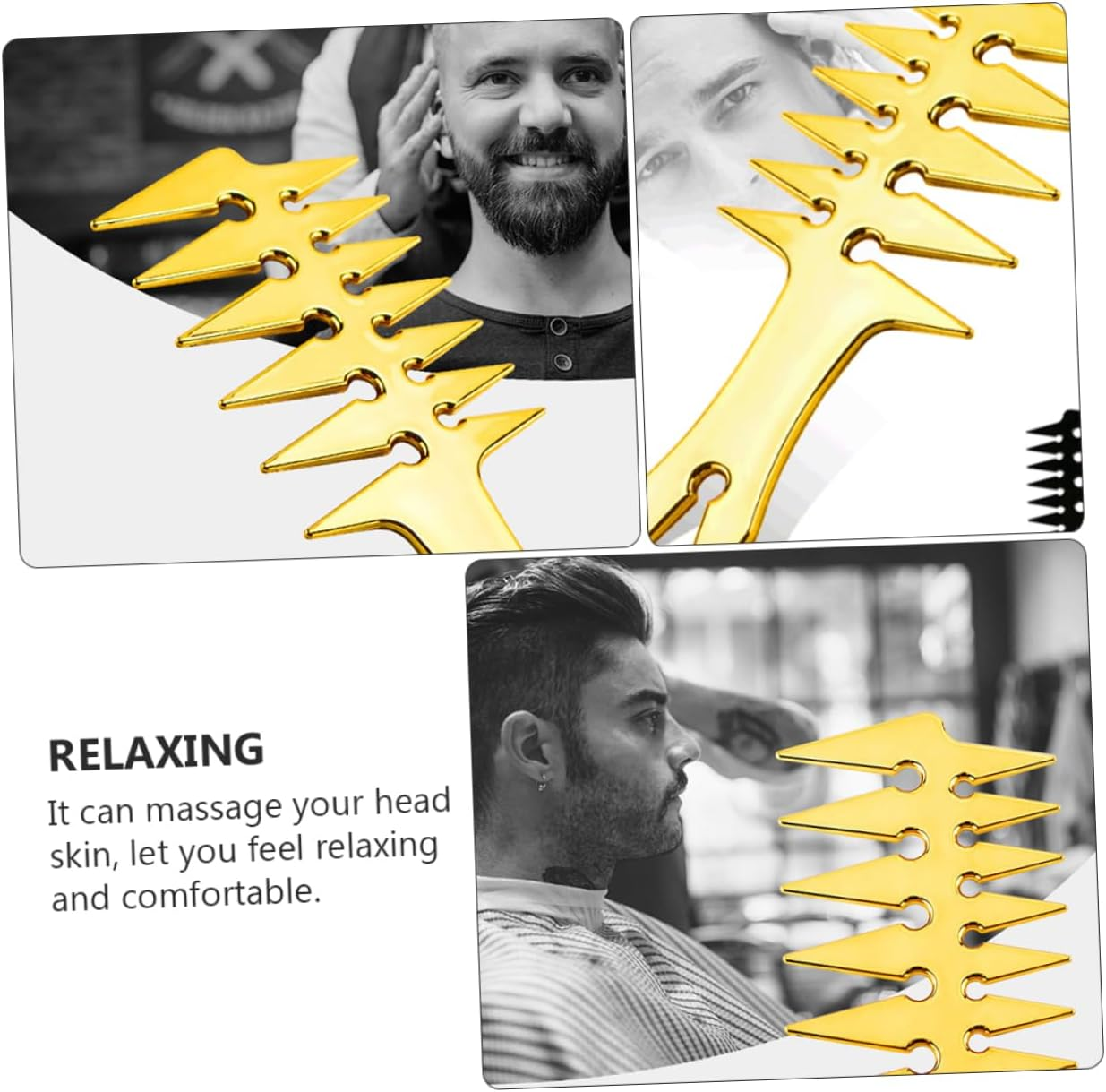 Beavorty Men Hairbrush Styling Comb Lightweight Hairdressing Comb for Salon Supplies image number 1