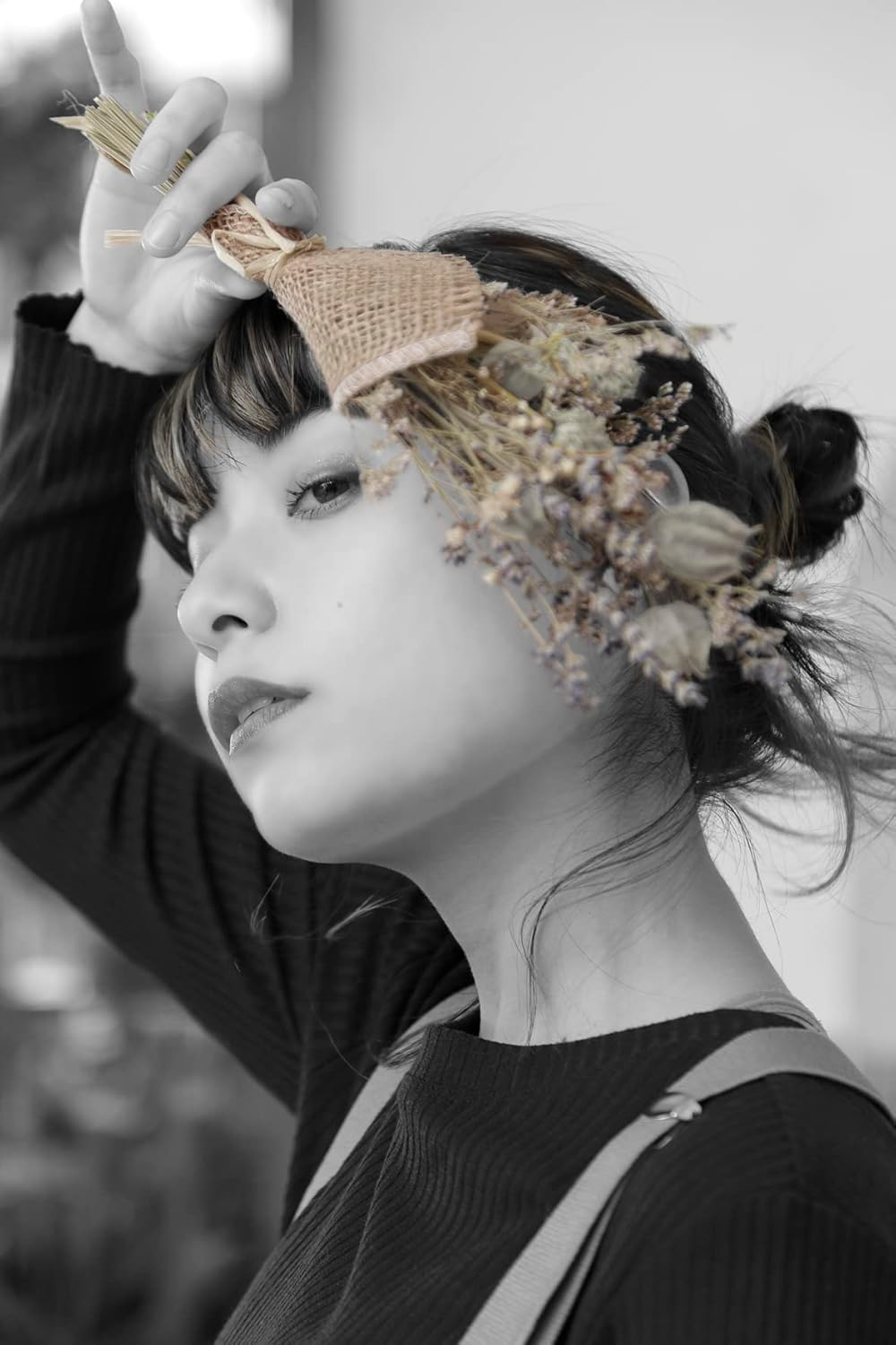 Priscilla IX-01-BK-CTOG Mecha Easy Inner Extension, Heat Resistant Black X Olive Gray image number 3